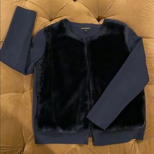 Faux Fur Sweater Jacket